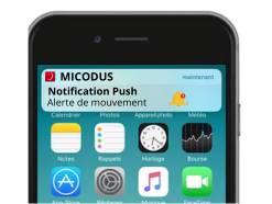 Notification en cas de mouvement